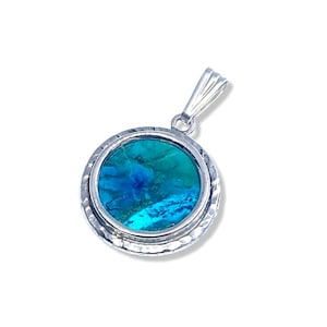 925er Silber Eilat Stein Anhänger Schmuck Israel