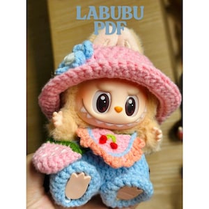 Labubu chlothes Outfit Pattern-Labubu Cute Travel dress Outfit-Easy Crochet Pattern-LABUBU for girl Gift