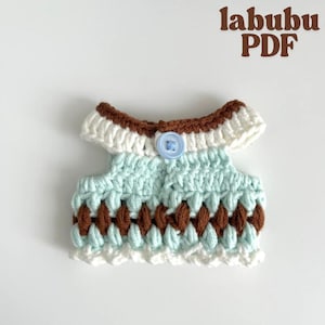 Labubu High-end customization chlothes Outfit Pattern-Labubu Cute autumn sweater costume Outfit-Easy Crochet Pattern-LABUBU for girl Gift