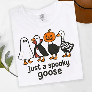 Just a Spooky Goose PNG, Funny Halloween Goose Png, Goose in Halloween Costume Design, Cute Horror Png, Spooky Goose Design, Digital File