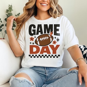 Spieltag PNG, Fußballsaison PNG, Fußball Mutter Png, trendiges Distressed Design, Touchdown Shirt Design, trendiger Fußball Png, digitale Datei