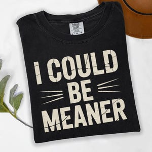 I Could Be Meaner Png, Be Meaner, Funny Humor Png, Sarcasm Png, Funny Quote Png, Mental Health Png, Sassy Quote digital, Digital File