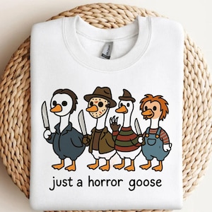 Solo un&#39;oca horror png, Oca sciocca di Halloween png, Disegno a sublimazione dell&#39;oca di Halloween, Download digitale divertente per Halloween, File digitale