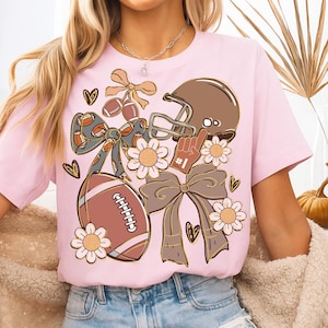 Fußball-Shirt, Retro-Fußball-Shirt, Fußball-T-Shirt, Spieltag-Shirt, Damen-Fußball-T-Shirt, Herbst-Shirt Damen, Fußball-Saison-T-Shirt
