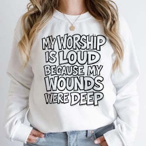 My Worship Is Loud PNG, Jesus Png File, Preppy Christian Women Design, Bible Verse Sublimation, Jesus Quote PNG, Faith-Based Christian PNG