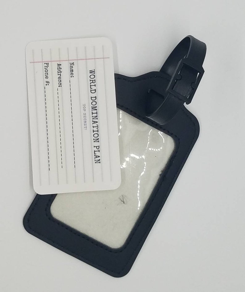 The Beautiful Flower Girl Violet Luggage Tag Leather