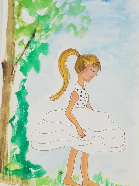 9x6 Your Best Friends Dress Original Mixed Media Painting on | Etsy New  Zealand