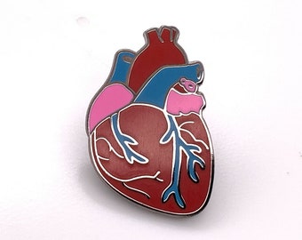 Broche coeur Broche anatomique anatomie médicale