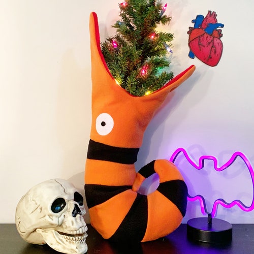 Nightmare Before Christmas inspired Christmas Stocking Tree Eating Snake