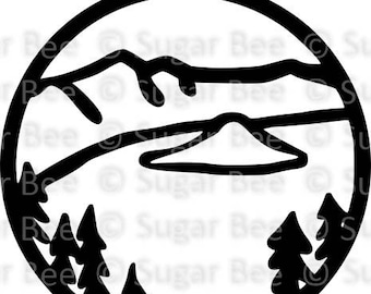 Crater Lake National Park CRLA SVG png studio3 file, Cutfile, Vector, Clipart