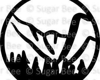 Kings Canyon National KICA SVG png studio3 file, Cutfile, Vector, Clipart