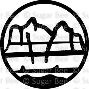 Badlands Nationalpark BADL SVG Png Studio3 Datei, Cutfile, Vektor, Clipart