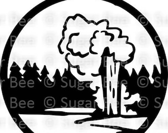 Yellowstone National Park YELL SVG png studio3 file, Cutfile, Vector, Clipart