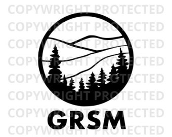 Great Smoky Mountains National Park GRSM SVG png studio3 file, Cutfile, Vector, Clipart