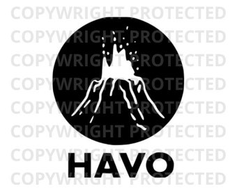 Hawaii Volcanoes National Park HAVO SVG png studio3 file, Cutfile, Vector, Clipart