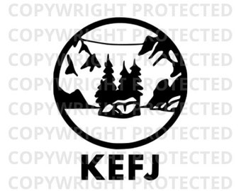 Kenai Fjords National Park KEFJ SVG png studio3 file, Cutfile, Vector, Clipart