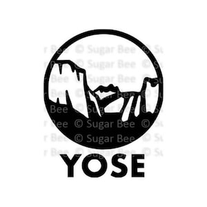 Yosemite National Park CRLA SVG png studio3 fichier, Cutfile, Vector, Clipart