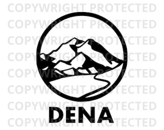 Denali National Park DENA SVG png studio3 file, Cutfile, Vector, Clipart