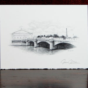 Pont de Paris - carte de l&#39;artiste