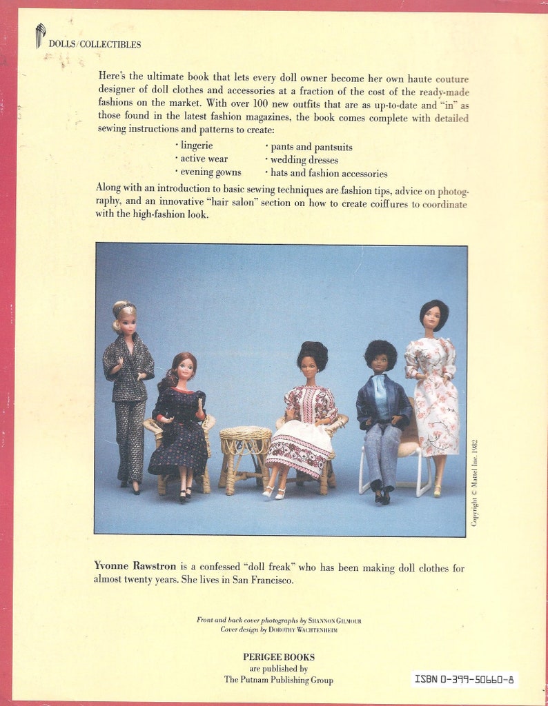 Vintage Barbie Doll Clothes Sewing Pattern BOOK Wardrobe Etsy