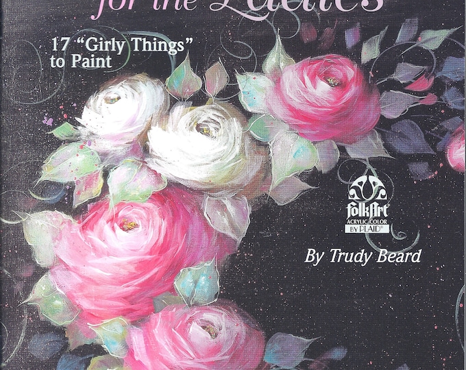 How to Paint Cabbage Rose Flowers Roses Instruction and Pattern Book