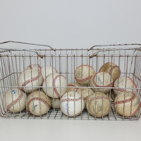 Aged Game Used Baseball Lot of 3 Baseballs Sports Balls Collection for Room Decor with Natural Patina
