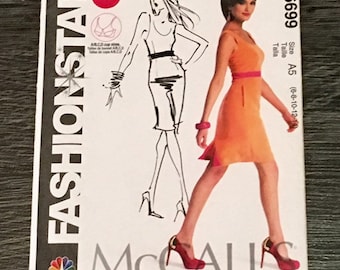 McCall's M6699 Fashion Star Misses' Dress Pattern, Size A5 (6, 8, 10, 12, 14) from 2013