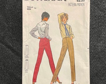 RARE Butterick 6899, Size 14 Misses’ Pants  Vintage Sewing Pattern from the 1980s