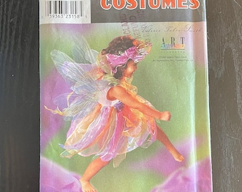 Simplicity Costumes 8838, Child’s Fairy Costume Sewing Pattern, Size A (3,4,5,6,7,8), Perfect for HALLOWEEN.