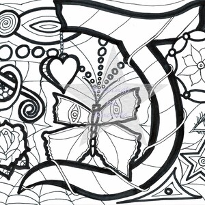 J Colouring Page