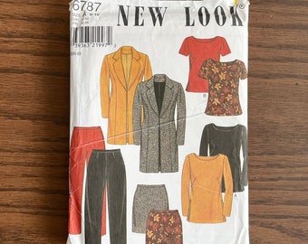 New Look 6787, Size A (6-16) Ladies’ Separates Sewing Pattern from the early 2000s