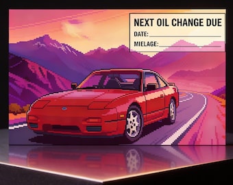 JDM Car Sticker - Service Reminder Stickers : 240sx
