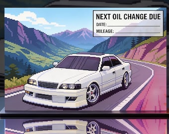 JDM Car Sticker - Service Reminder Stickers : Toyota Chaser