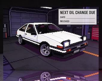JDM Car Sticker - Service Reminder Stickers : Toyota 86