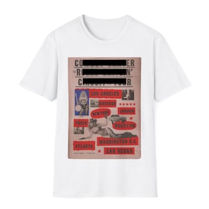 カウボーイツアー、ヴィンテージツアーグラフィックTシャツ、レトロカウボーイシャツ、ミュージックツアーTシャツ、ユニセックスグラフィックTシャツ、コンサートグッズシャツ