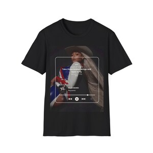 B*yonce 歌詞グラフィック T シャツ、カウボーイ T シャツ、コンサートに最適、音楽愛好家へのギフト、カジュアルウェア、誕生日プレゼント