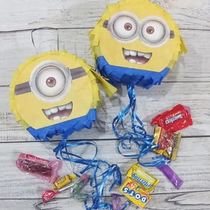 Yellow guys Mini-ons Mini Pinata  / Birthday party pinata / Custom Character / Custom Theme / custom pinata / movie pinatas /string pinata