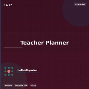 Teacher Planner — Printable PDF Planner | Plotted