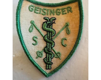 Patch vintage com escudo de enfermeira médica do Hospital Geisinger da Pensilvânia