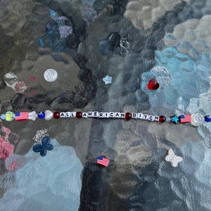 olivia rodrigo “all american b*tch” beaded friendship bracelet GUTS SOUR