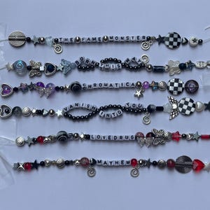 lady gaga inspired beaded friendship bracelets mayhem ball tour concert