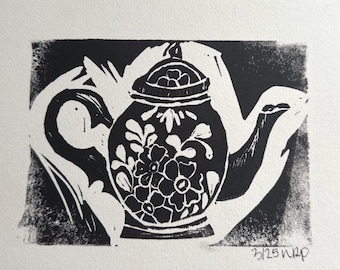 stampe originali in linoleografia di ktppaintss 5,5x8,5