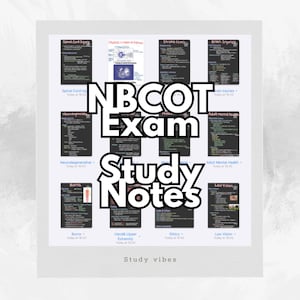 Appunti di studio per l'esame NBCOT