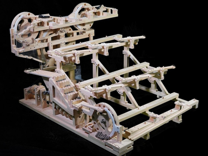 Wooden Marble Run Kit: 3D Mechanical Puzzle, DIY Decor - Etsy