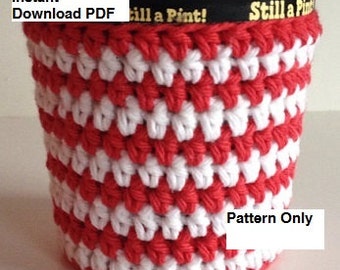 Crochet Beginner Pattern: Pint Cozy Ice Cream Cozy GC 113