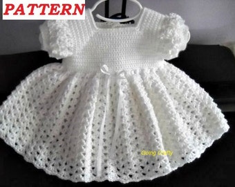 Crochet Pattern: Infant Baptism, Blessing, Christening Dress Gown Instant Download GC107