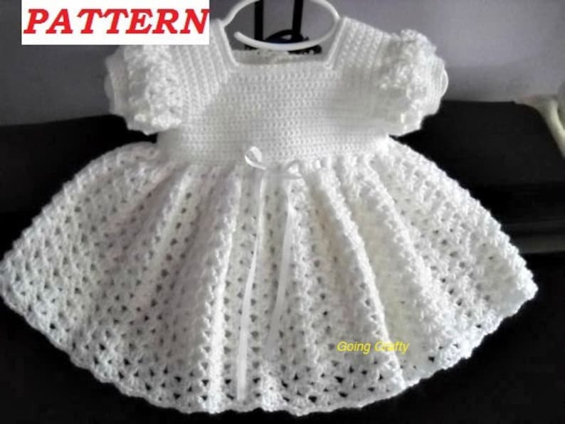 Crochet Pattern Infant Baptism Blessing Christening Dress Etsy