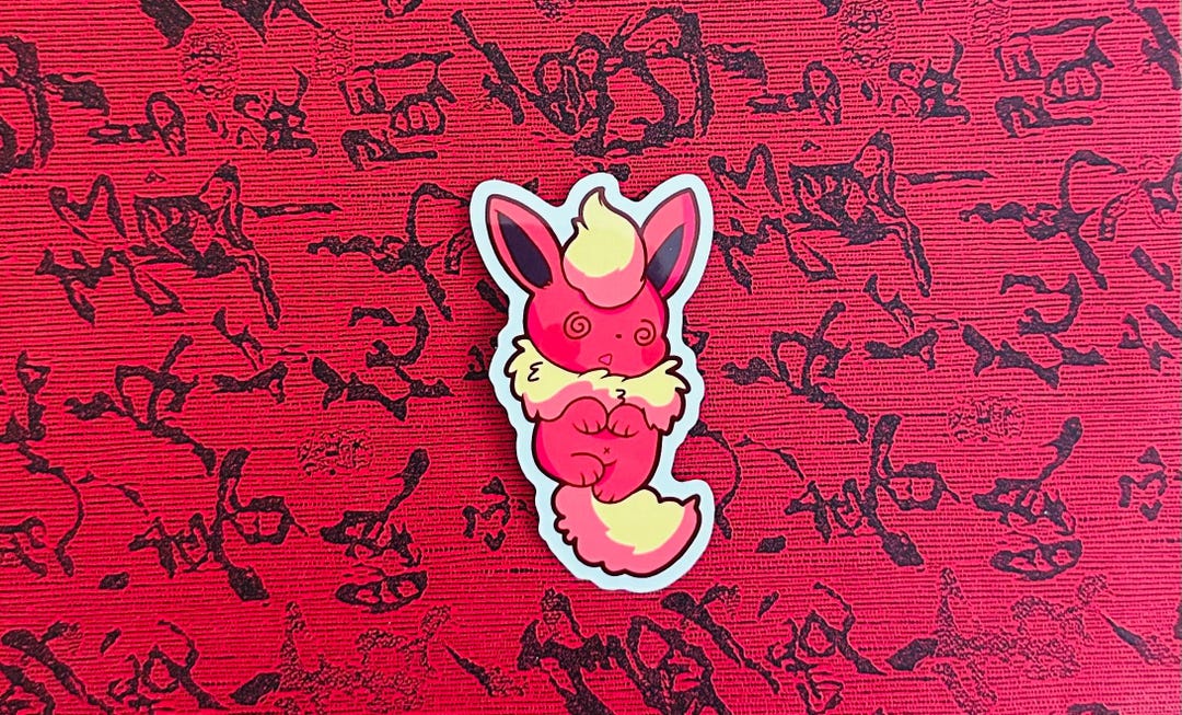 Pokémon Sticker: Flareon - Etsy