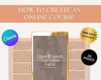 How to Create an Online Coaching Course (Editable Canva Guide)