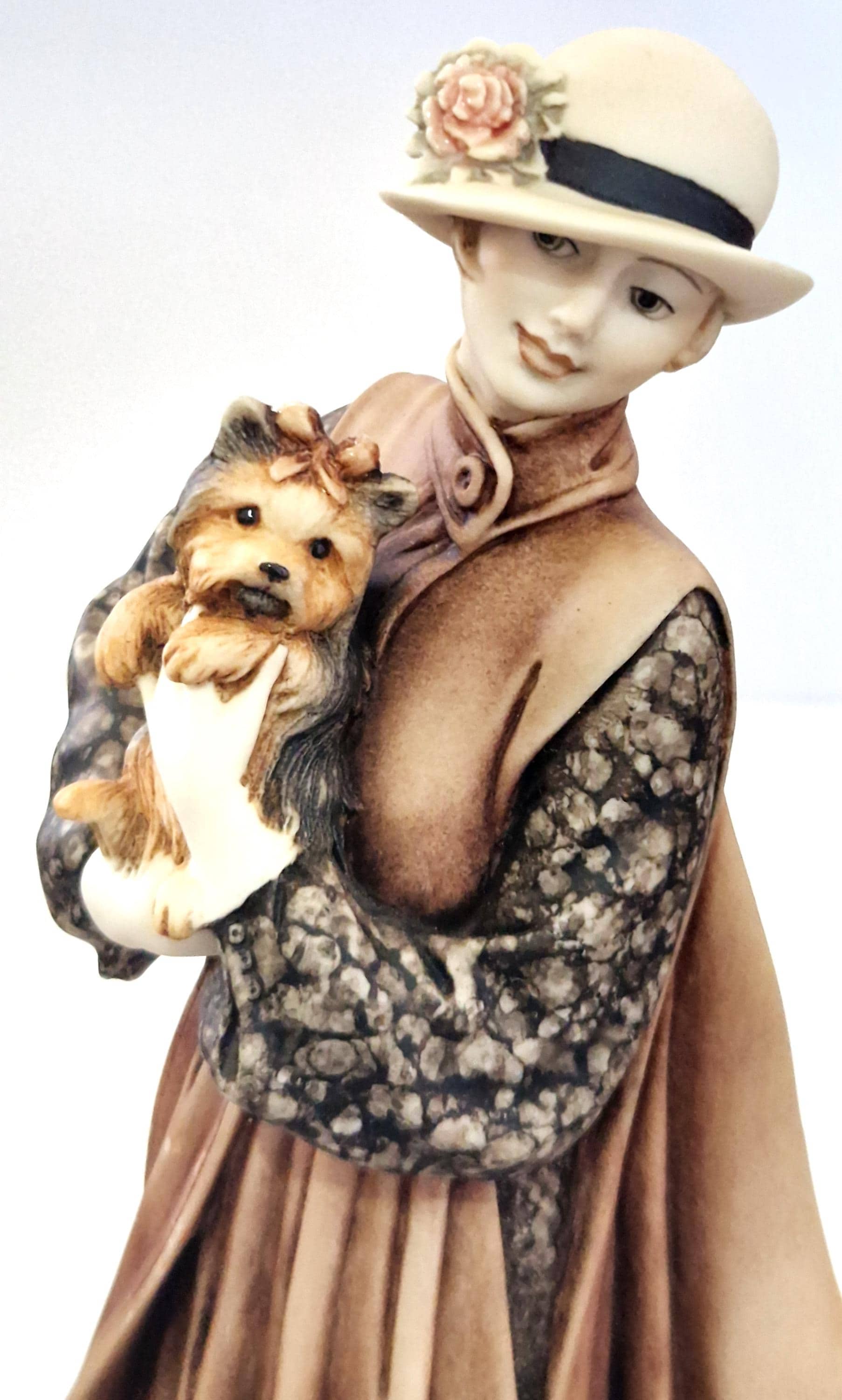Giuseppe Armani Figurine Lady and a Dog - Etsy